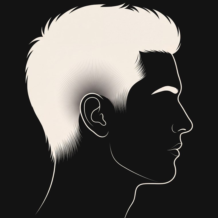 Reference illustration of a burst fade
