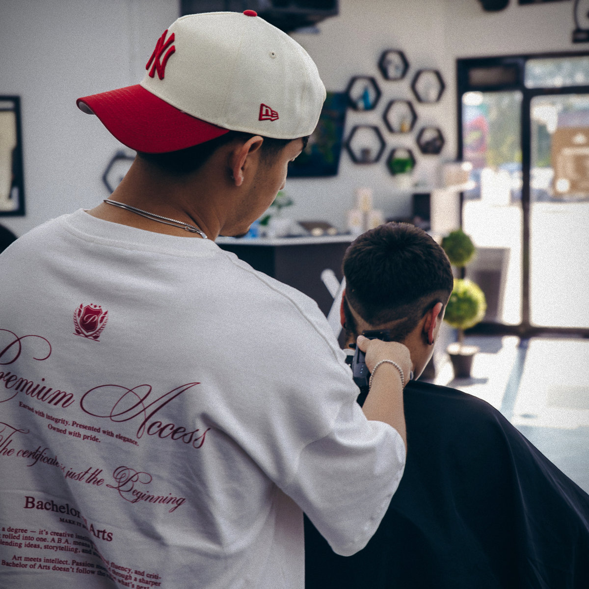 A cut in progress